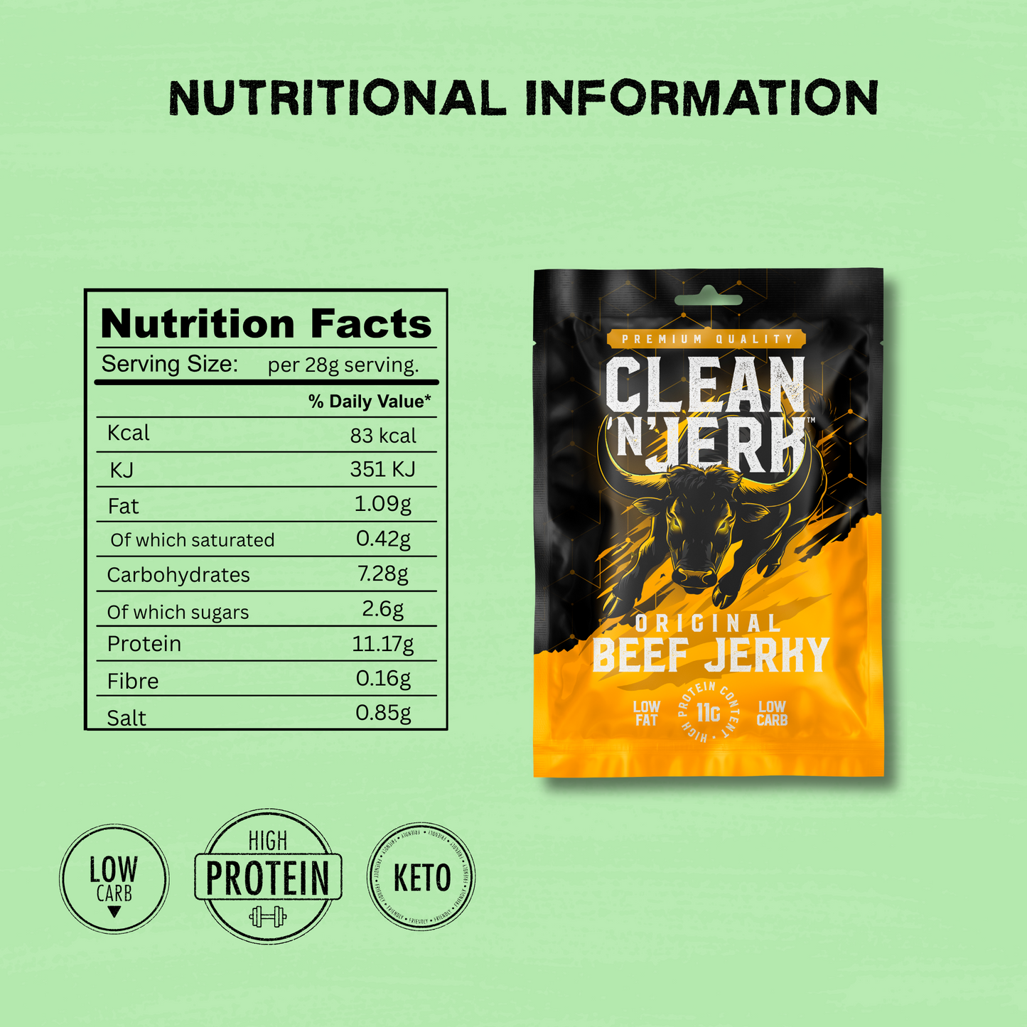 Original Beef Jerky 28g -10 Pack
