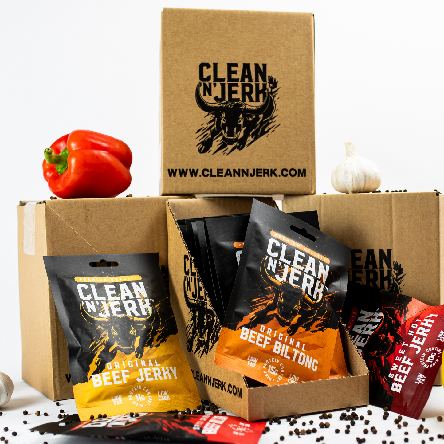 10 Pack Mixed Box of Jerky and Biltong