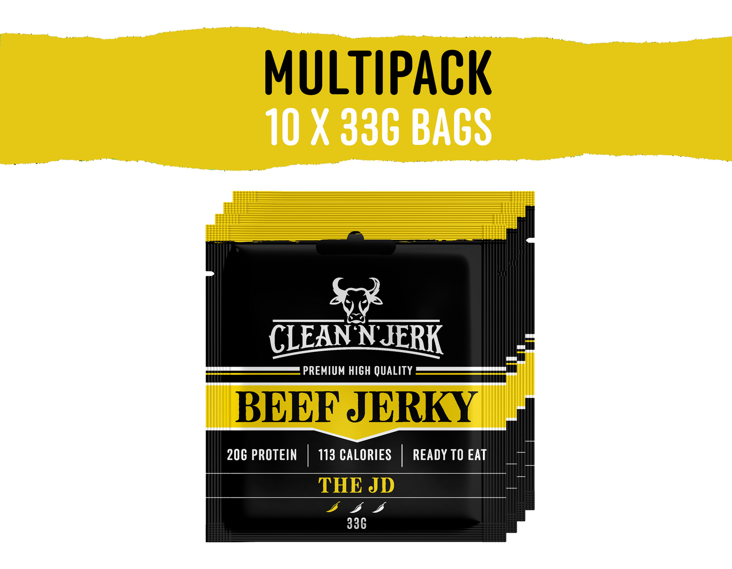 JD Jerky Multi Pack | JD jerky Bag Pack | Clean 'N' Jerk