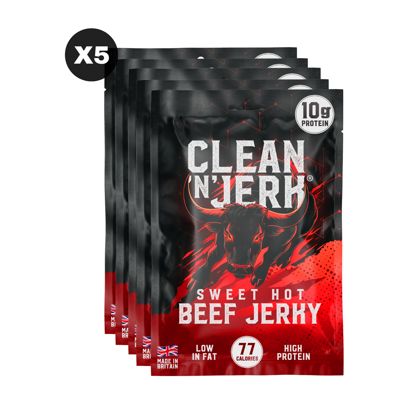 Sweet Hot Beef Jerky 28g - 5 Pack