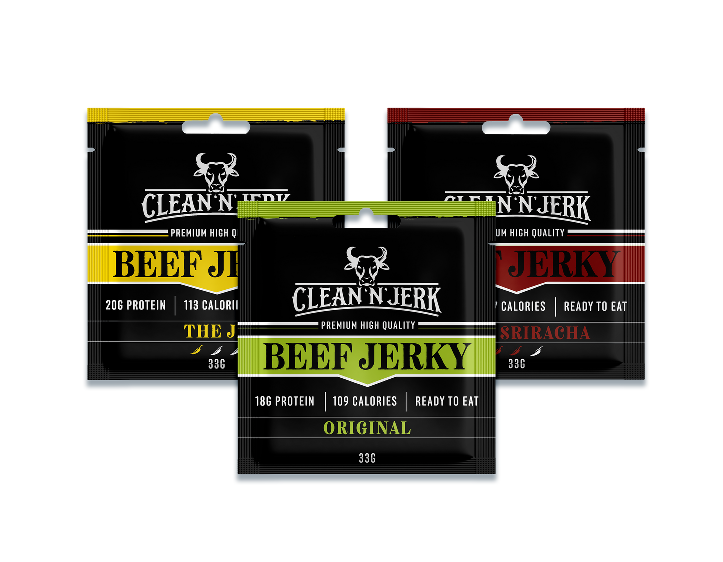 Beef Jerky UK Variety Bundle | Beef Jerky Snacks | Clean 'N' Jerk