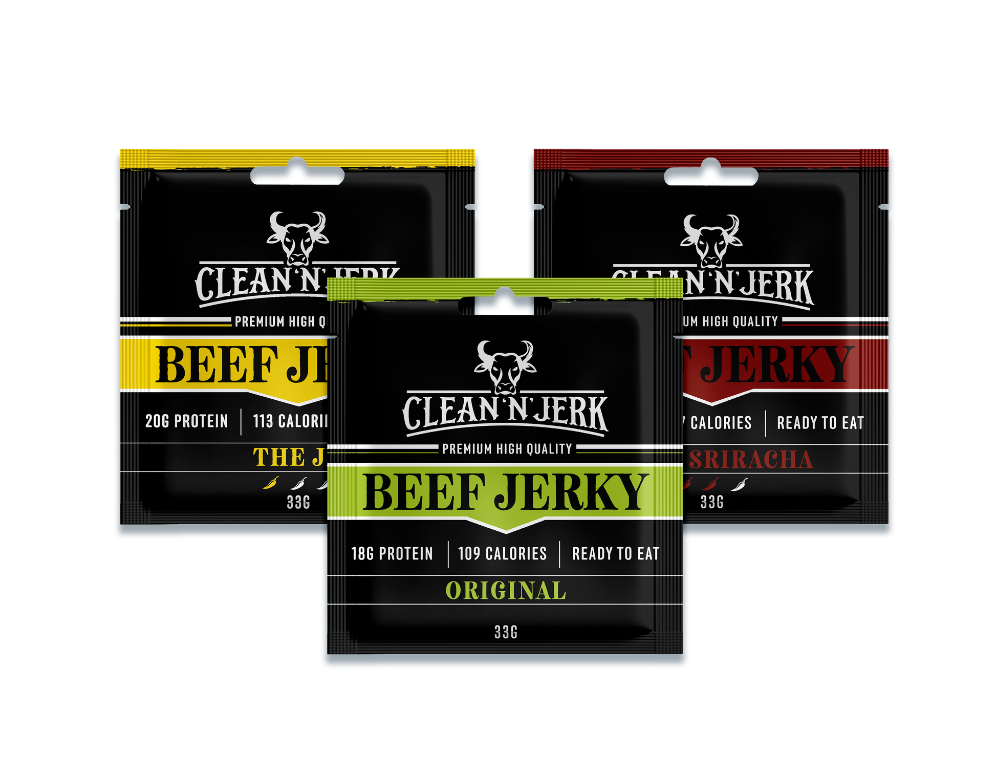 Beef Jerky UK Variety Bundle | Beef Jerky Snacks | Clean 'N' Jerk