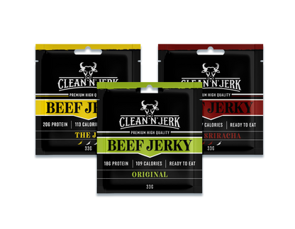 Beef Jerky UK Variety Bundle | Beef Jerky Snacks | Clean 'N' Jerk