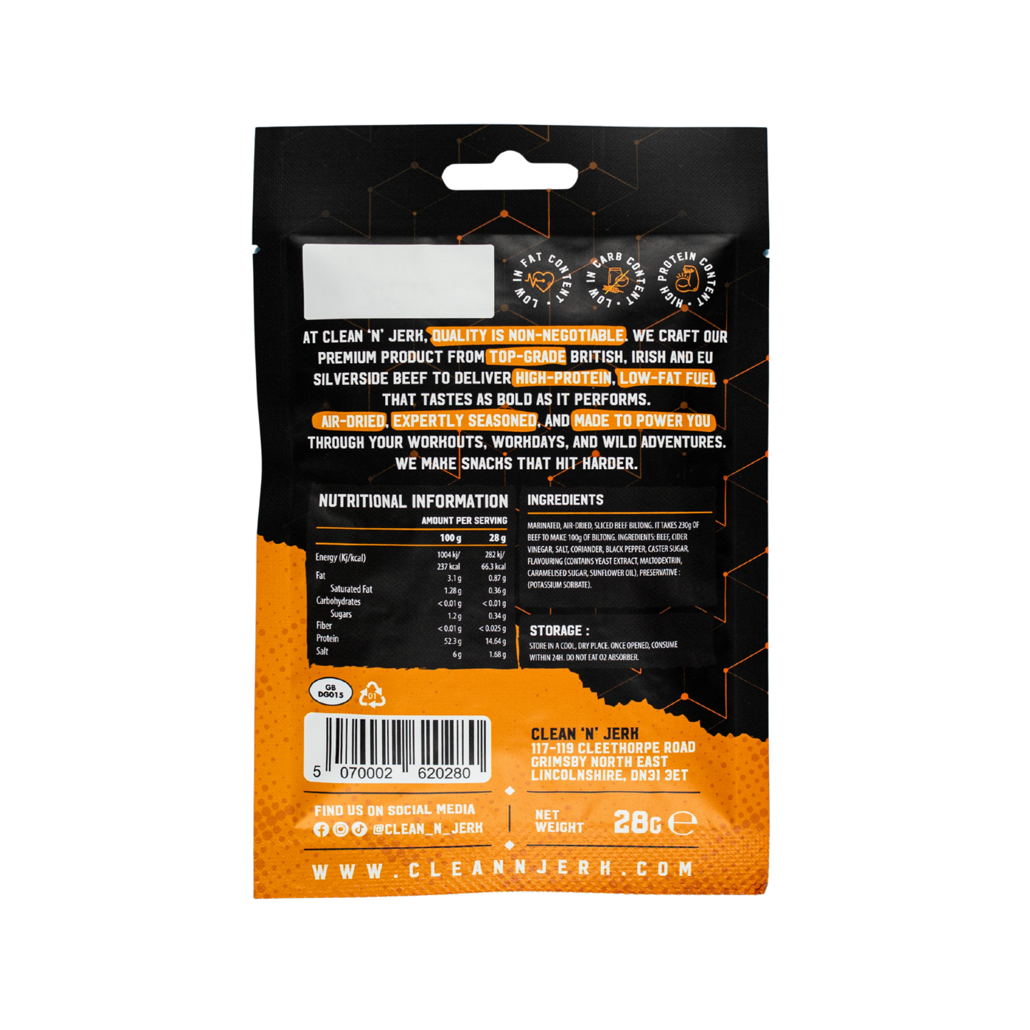 Original Beef Biltong 28g