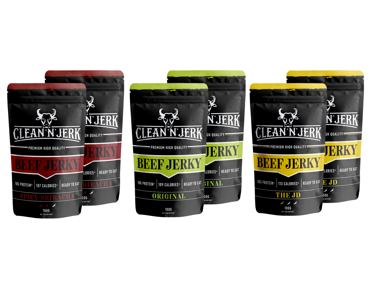 UK Beef Jerky Bundle | UK Beef Jerky | Clean 'N' Jerk