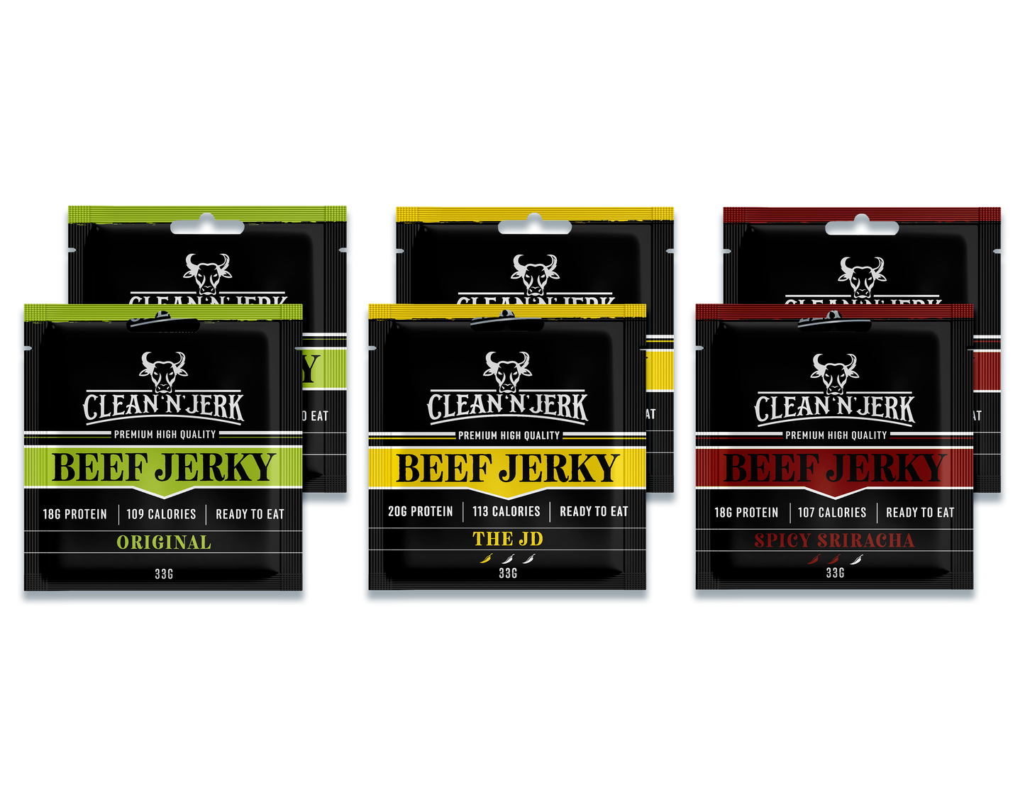 Beef Jerky UK Variety Bundle | Beef Jerky Snacks | Clean 'N' Jerk