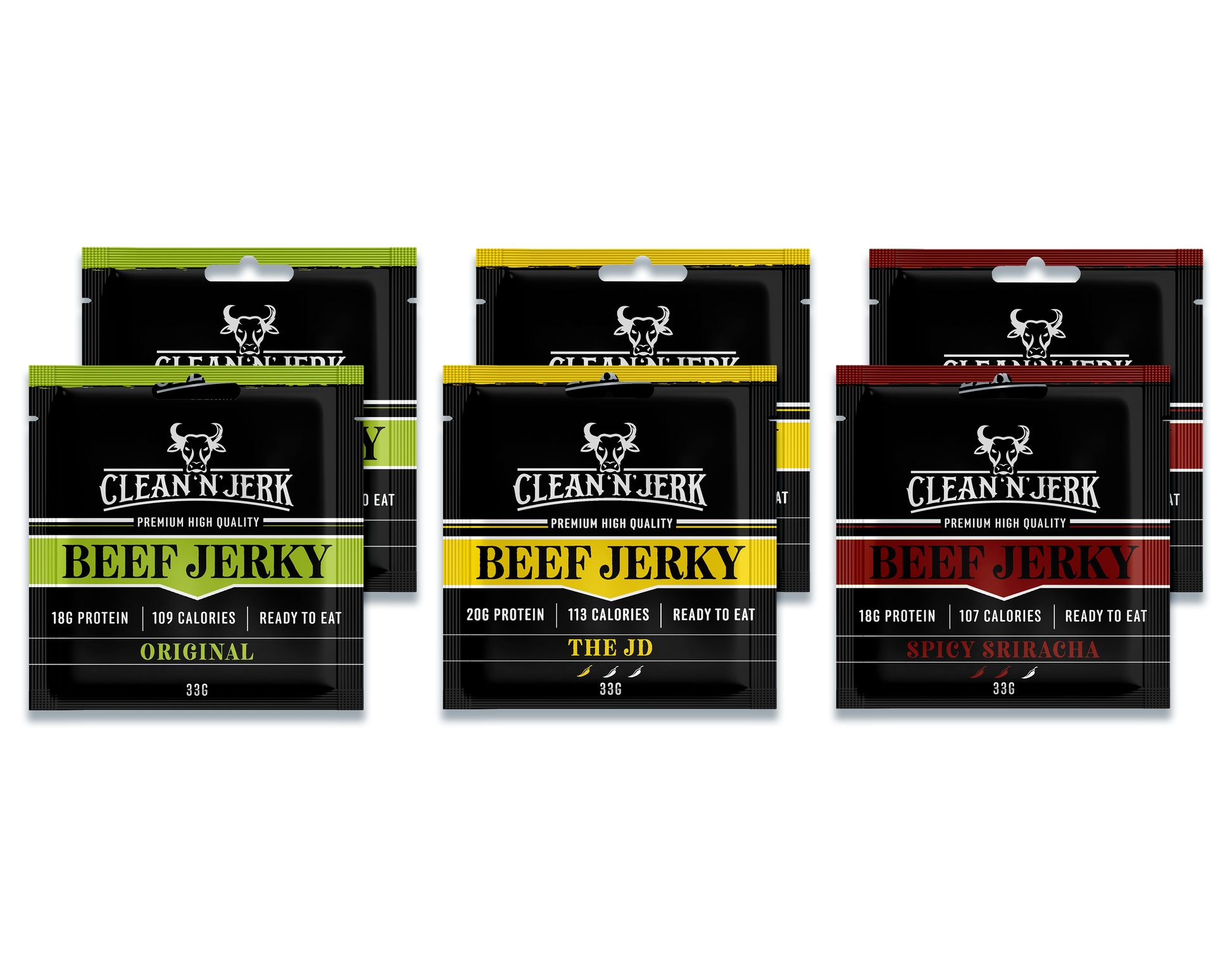 Beef Jerky UK Variety Bundle | Beef Jerky Snacks | Clean 'N' Jerk