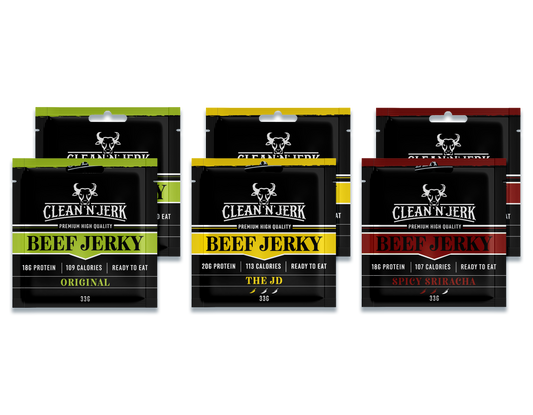 Beef Jerky UK Variety Bundle | Beef Jerky Snacks | Clean 'N' Jerk