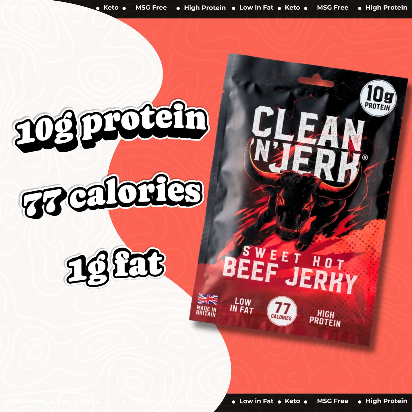 Sweet Hot Beef Jerky 28g - 5 Pack