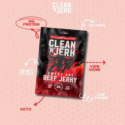 Sweet Hot Beef Jerky 28g -5 Pack