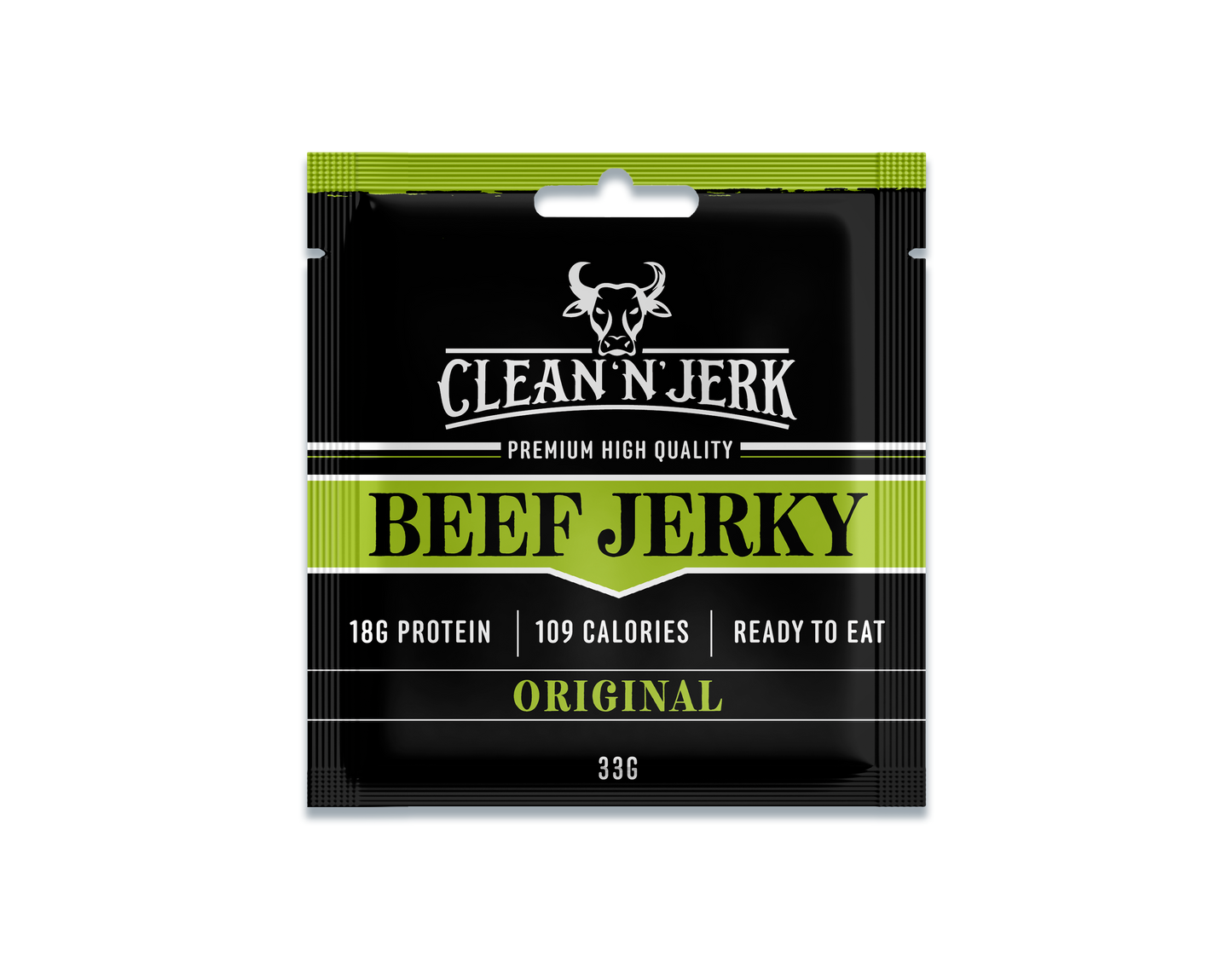 Beef Jerky 33g | Original Beef Jerky | Clean 'N' Jerk