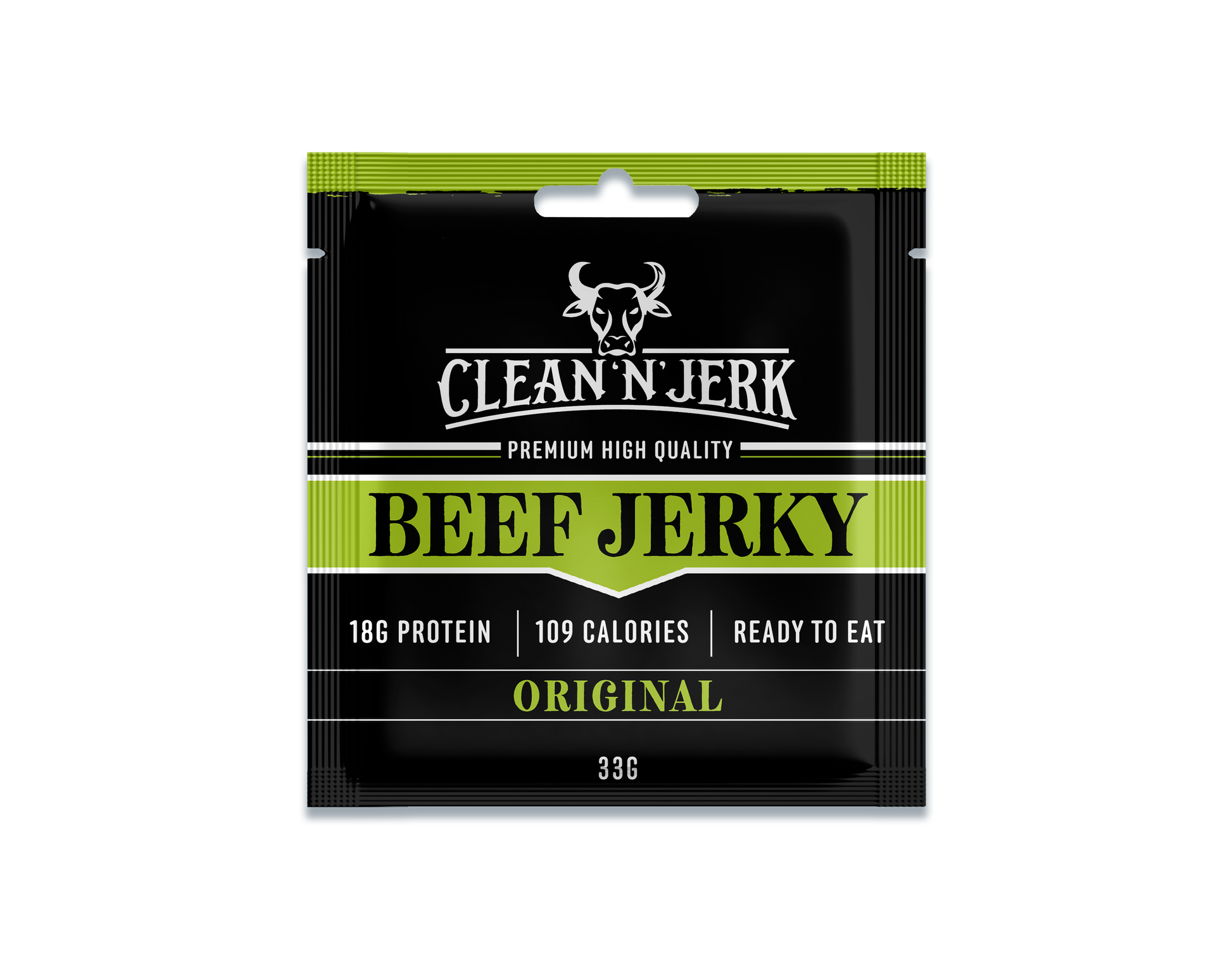 Beef Jerky 33g | Original Beef Jerky | Clean 'N' Jerk