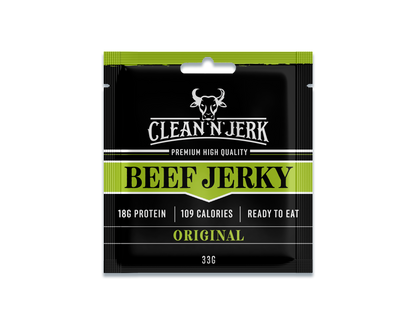 Beef Jerky 33g | Original Beef Jerky | Clean 'N' Jerk