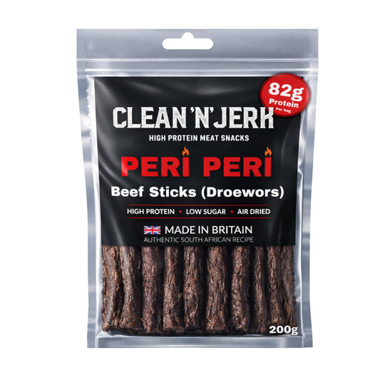 Peri Peri Droewors Beef Sticks