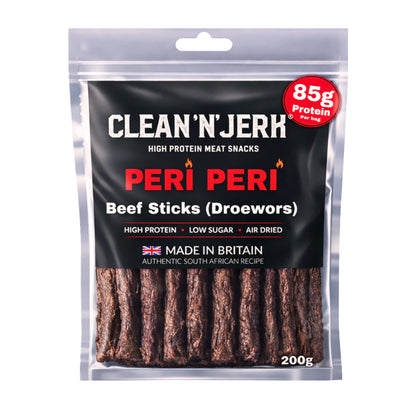 Peri Peri Droewors Beef Sticks 200g