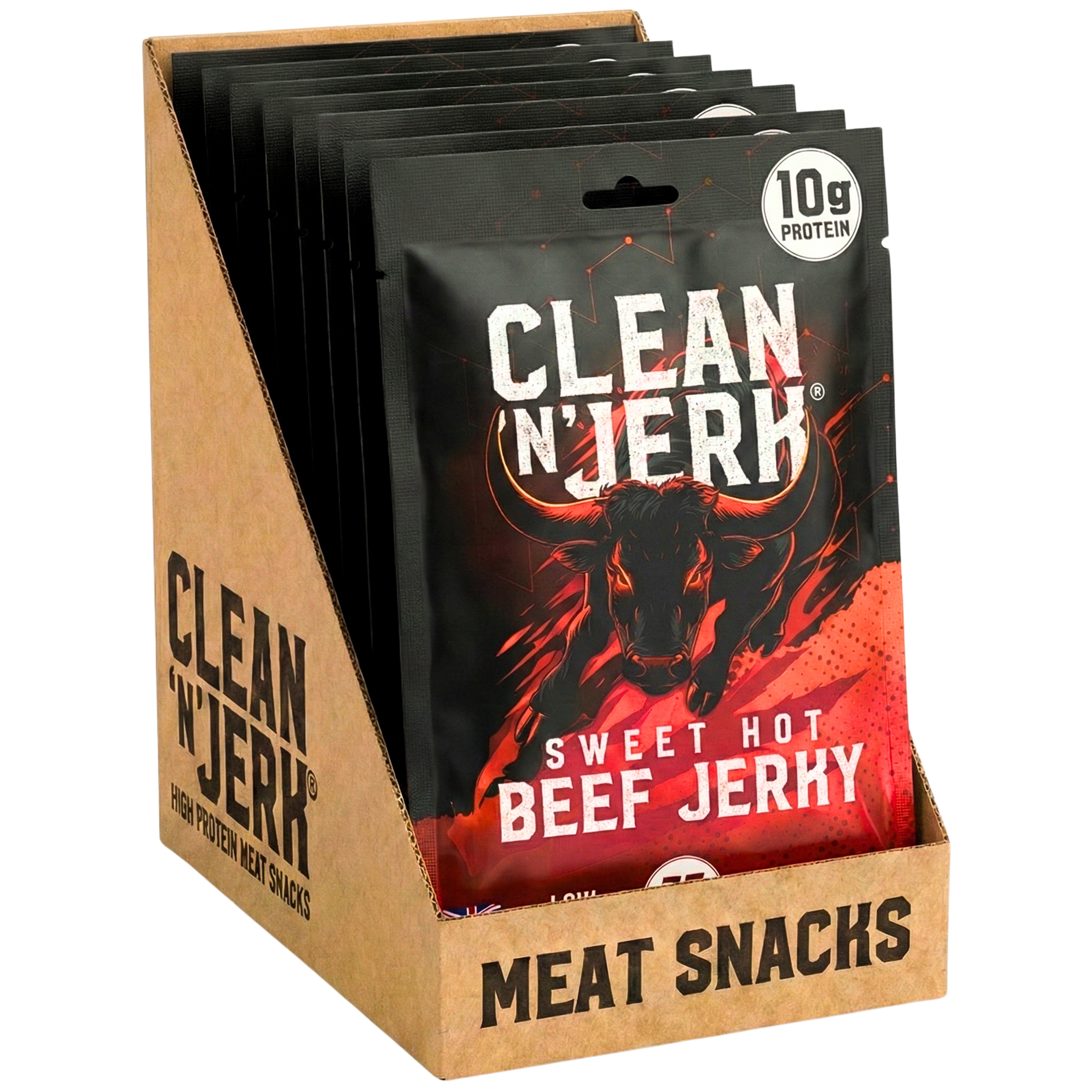 Sweet Hot Beef Jerky 28g - 10 Pack