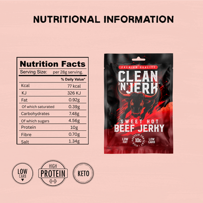 Sweet Hot Beef Jerky 28g -5 Pack